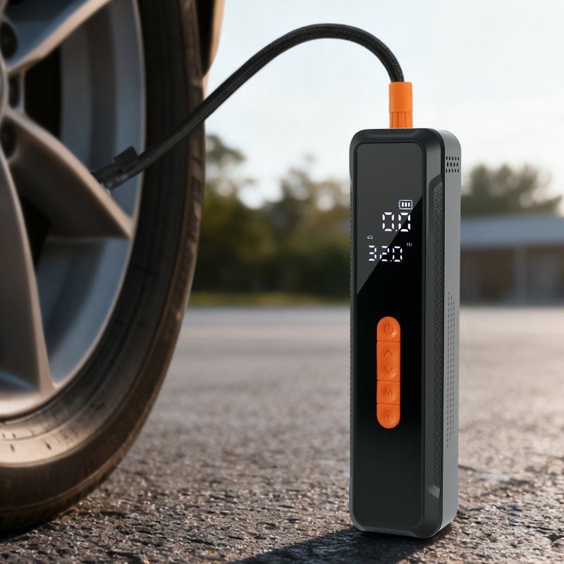 Traderight Car Tyre Inflator Portable Air Compressor Pump 150PSI Rechargeable