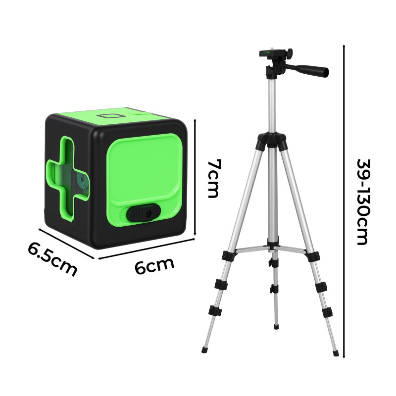 Traderight Green Laser Level Self Leveling IP54 Water Resist with Tripod