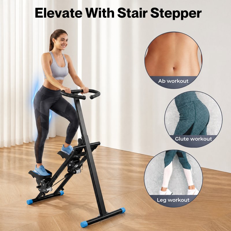 Centra Upgraded Vertical Stair Climber Foldable Stair Stepper Exercise Machine