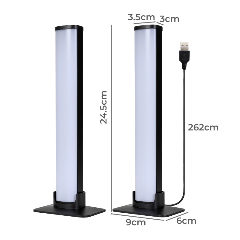 Emitto 2x Smart RGB LED Light Bar Ambient Lamp Color Changing Music TV Backlight