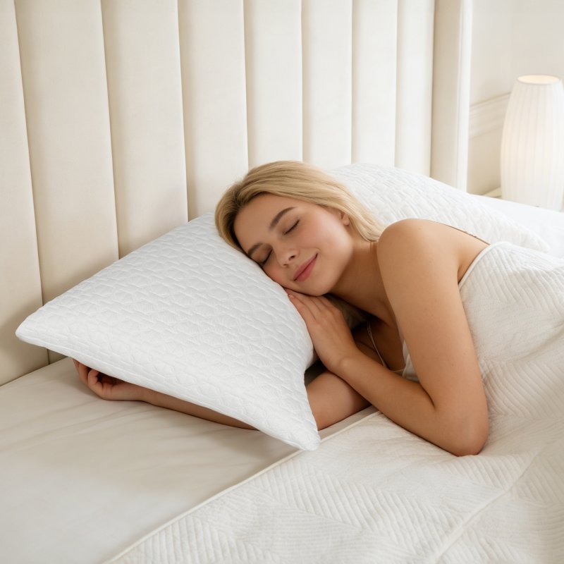 Lavio Side Sleeper Pillow Shreded Memory Foam Adjustable Comfort Bounce Back