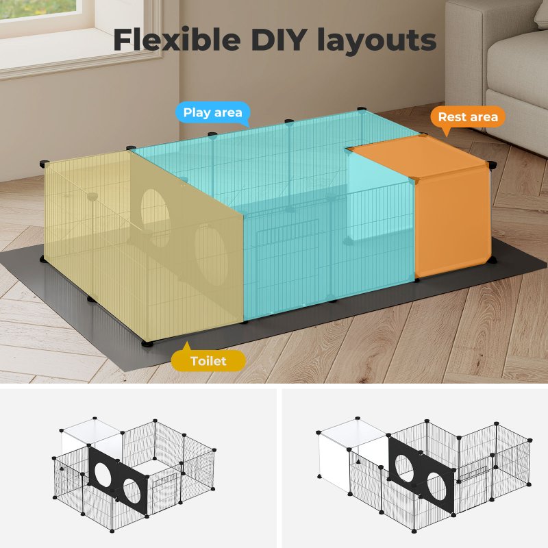 Small Animal Playpen Puppy Rabbit Fence Hamster Exercise Run Enclosure Indoor