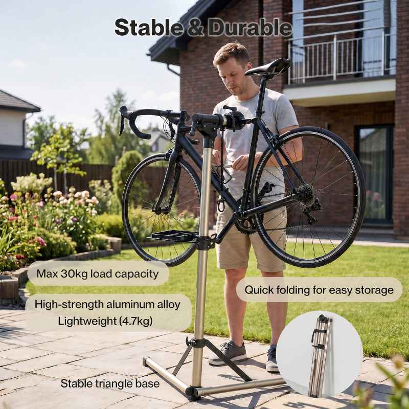 MONVELO Bike Repair Stand Adjustable Bicycle Maintenance Station Rack Folding