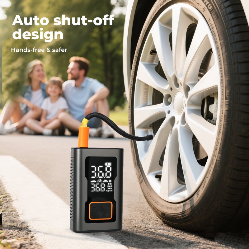 Manan Car Tyre Inflator Digital Portable Tyre Air Compressor Pump 12V Electric
