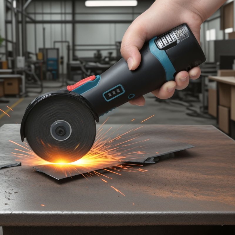 Traderight Mini Cordless Angle Grinder 2 Battery Charger Polishing Cutting 12V