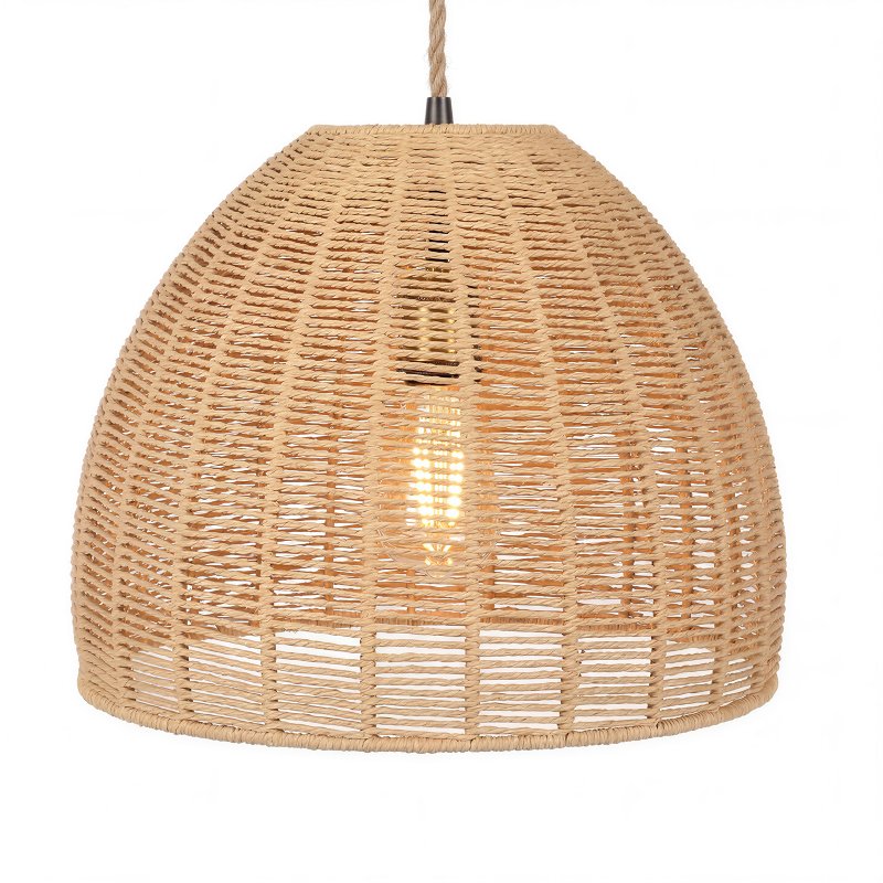 Emitto Ceiling Light Shade Pendant Woven Lampshade Natural Lightshade Easy Fit