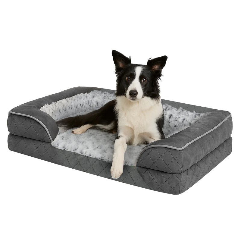 Skylos Orthopedic Pet Bed Dog Memory Foam Cushion Calming Washable Extra Large