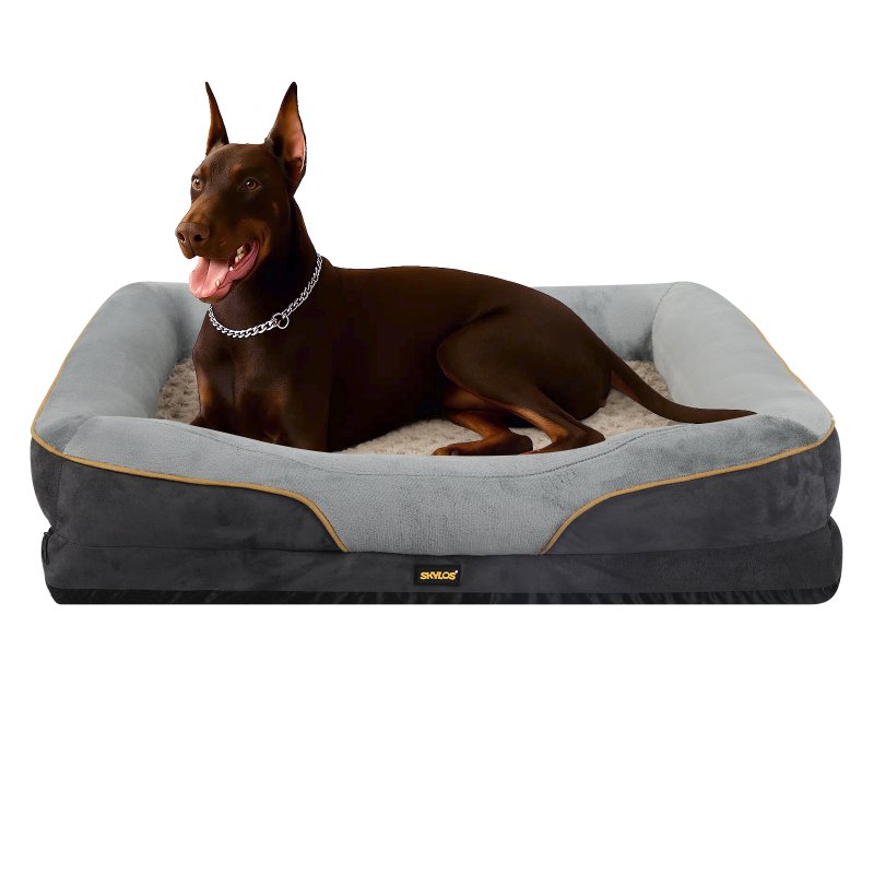 Skylos 119cm Dog Bed Orthopedic Memory Foam Pet Cushion Washable Puppy Mattress