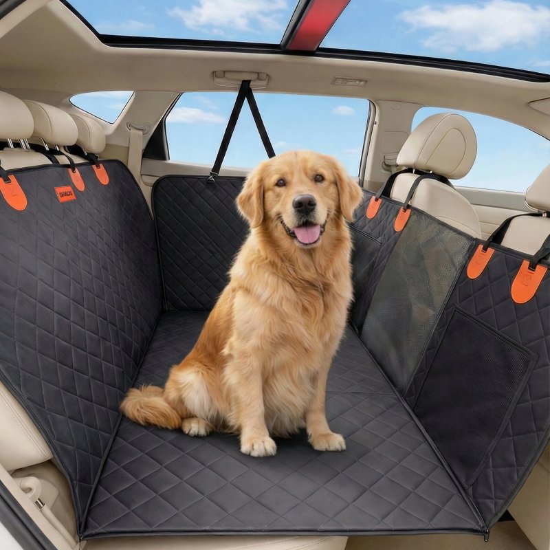 Skylos Dog Car Seat Cover Pet Back Seat Hammock Safety Protector Waterproof