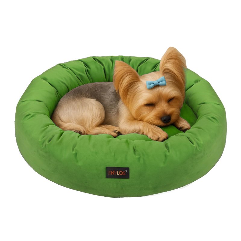 Skylos Dog Bed Donut Soft Large Cat Beds For Calming Pet Anti Anxiety Washable S