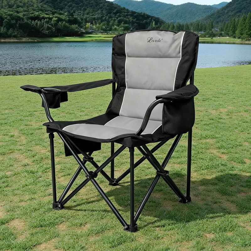 Levede Oversized Folding Camping Chair Portable Outdoor Garden Beach Chair 200KG