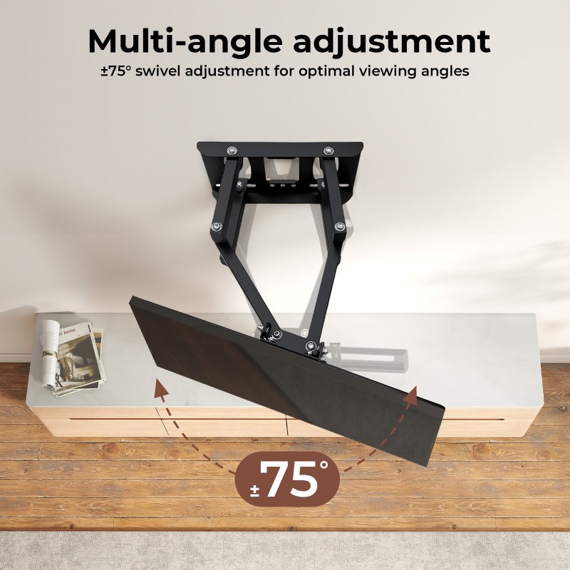 Levede Full Motion TV Wall Bracket for 32-65 Inch Curved Flat Screens TVs