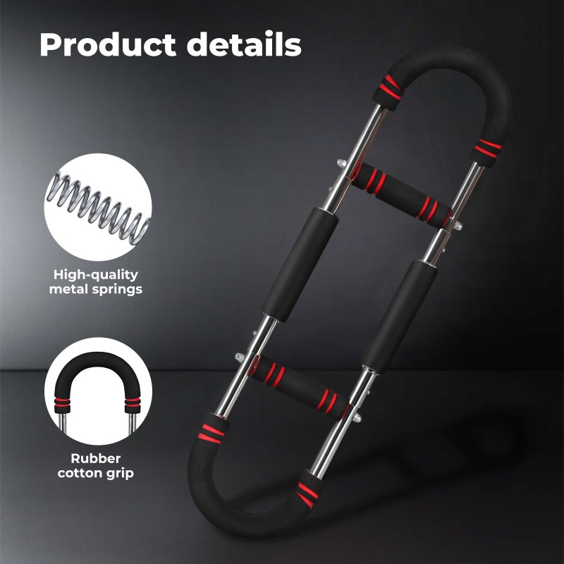 Centra Shaker Twister Arm Power Trainer Adjustable Chest Expander Bar 30-50kg
