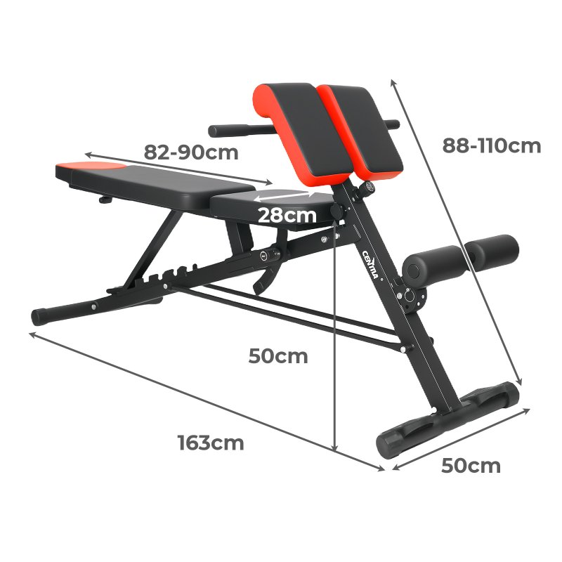 Centra Weight Bench Adjustable Foldable Strength Training Full Body Workout Gym