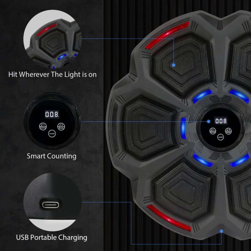 Centra Smart Punching Boxing with Boxing Gloves Black