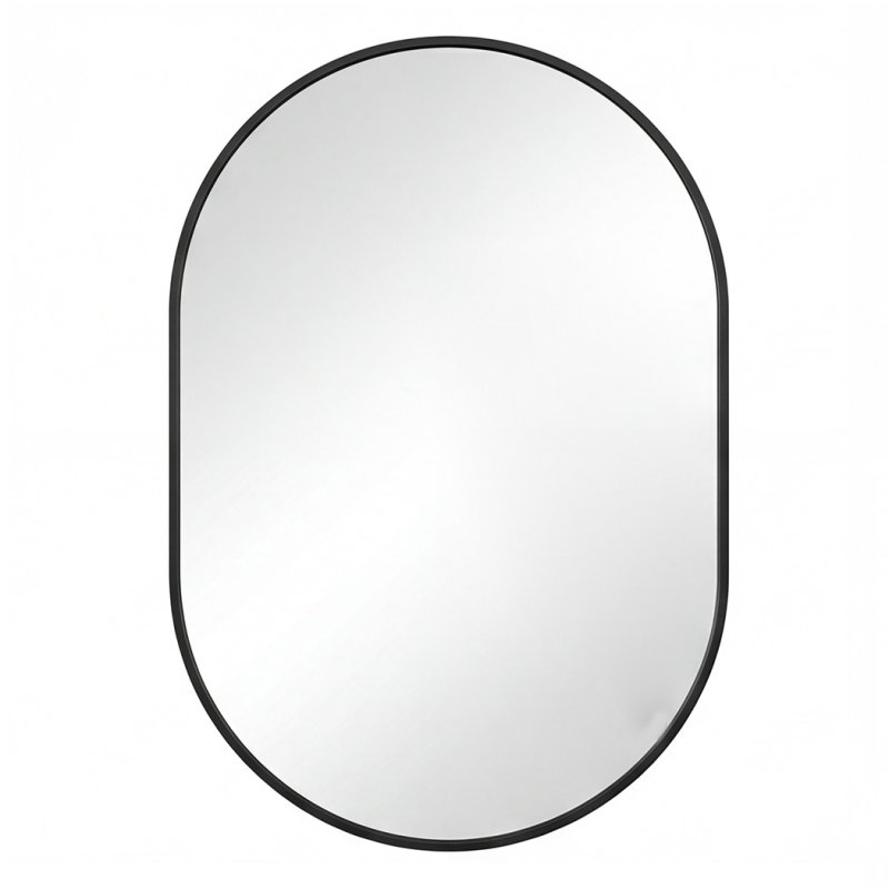 Yezi Wall Mirror 50x70cm Oval Bathroom Bedroom Vanity Make-up Mirror Aluminium