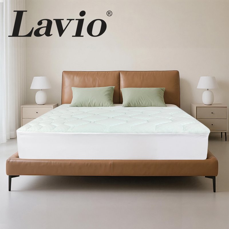 Lavio Mattress Topper Pillowtop Memory Foam Protector Bamboo Cover Super King