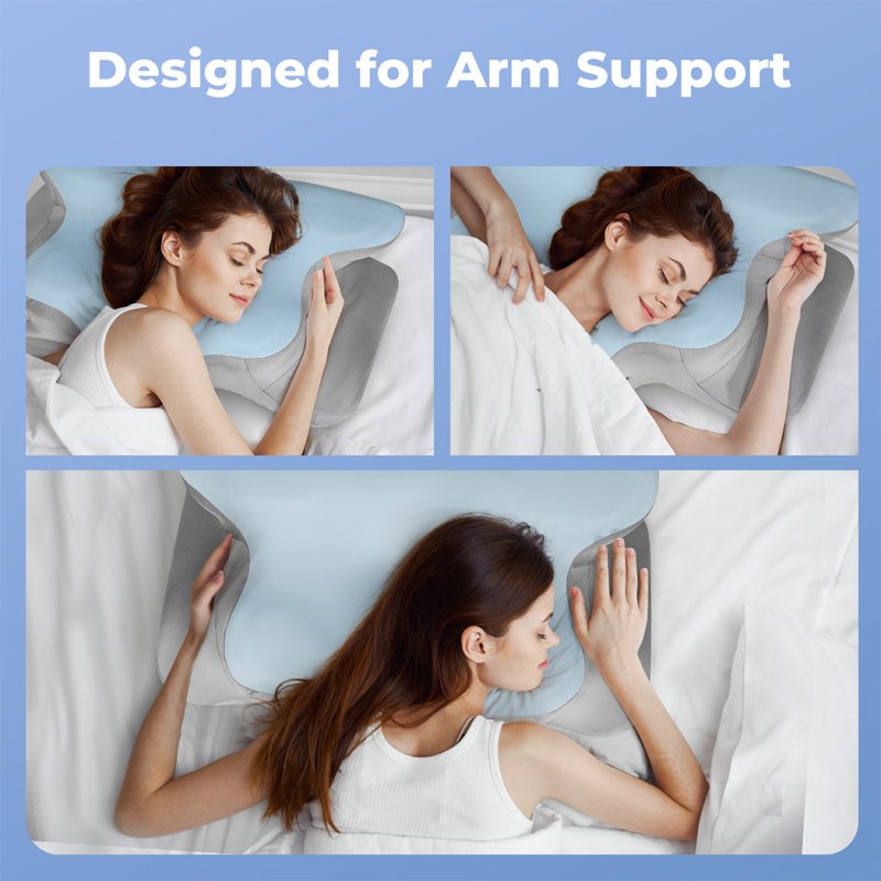 Lavio Contour Orthopedic Pillow Memory Foam Ergonomic Cervical Neck Pain Relief