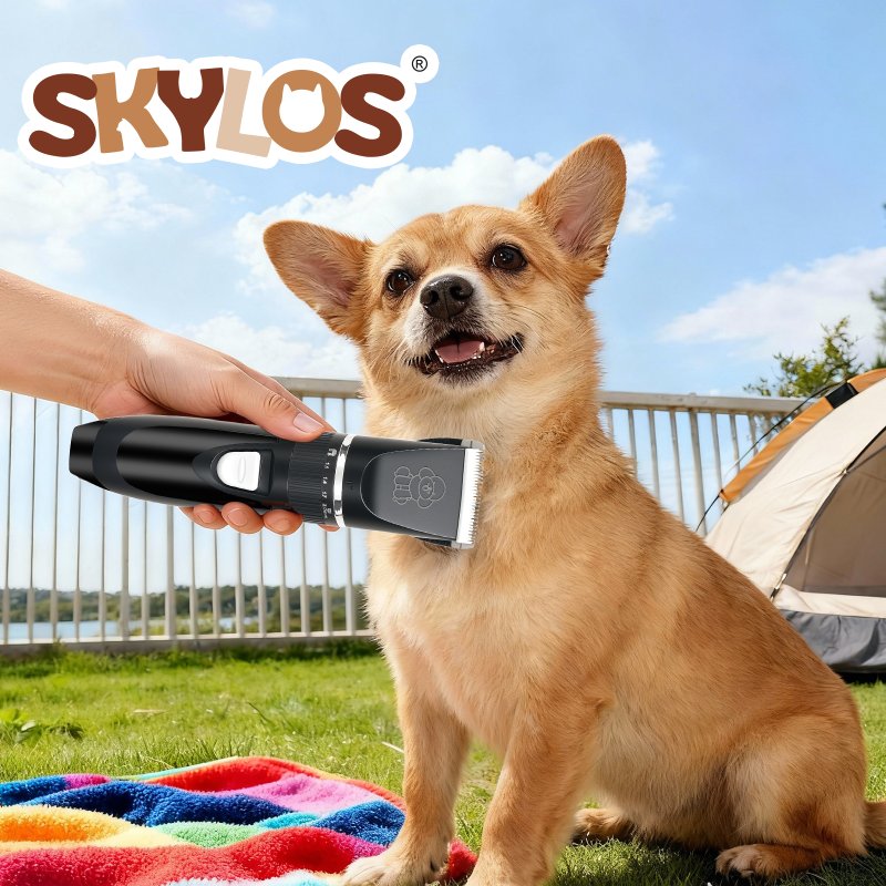 Skylos Pet Clipper Cat Dog Grooming Trimmer Shaver Cordless Rechargeable Kit