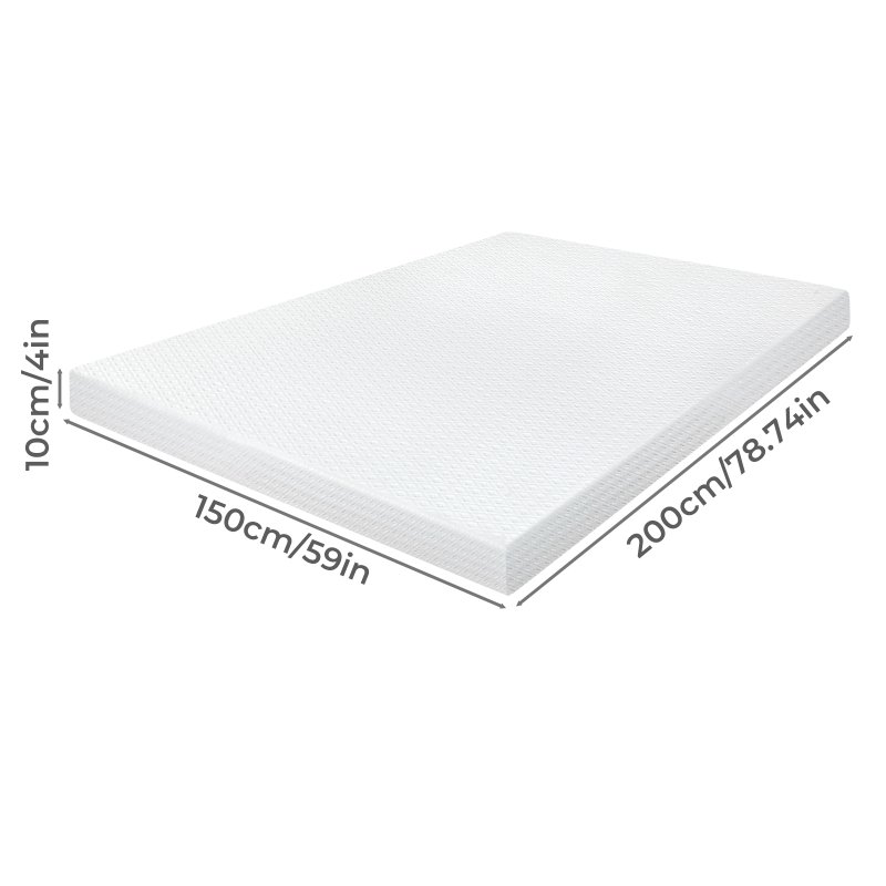 Lavio 4 Inch Mattress Topper King Cooling Memory Foam Pressure Relief Non Slip