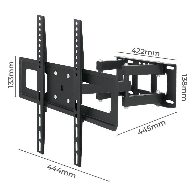 Levede Full Motion TV Wall Bracket for 32-65 Inch Curved Flat Screens TVs