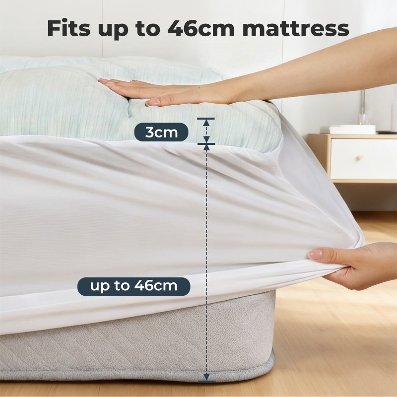 Lavio Mattress Topper Pillowtop Protector Memory Foam Bamboo Cover Small Double