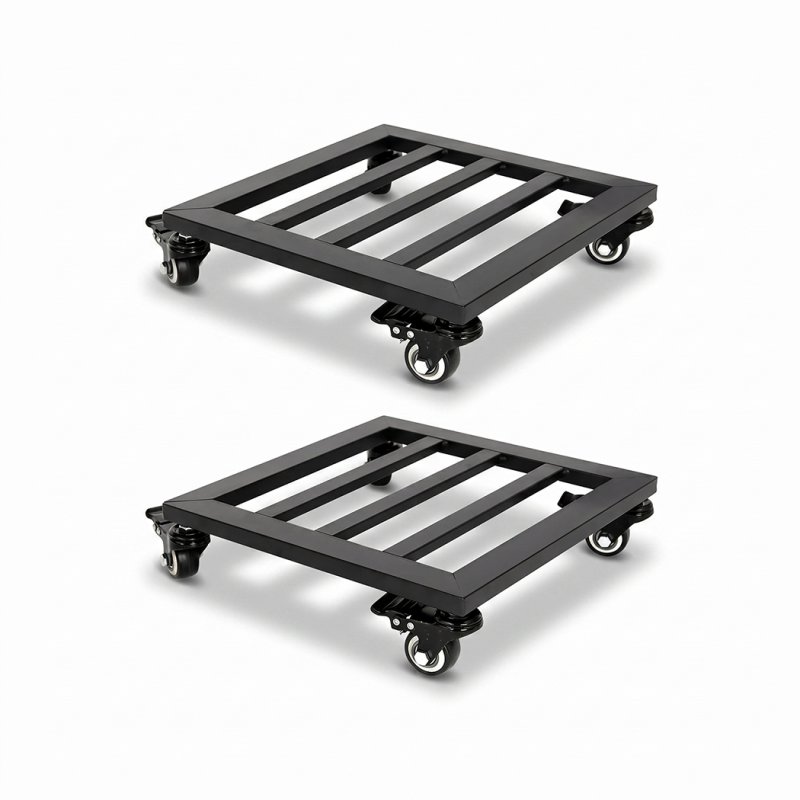 Toque Plant Caddy with Wheels Heavy Duty Rolling Plant Stand Trolley 2PCS