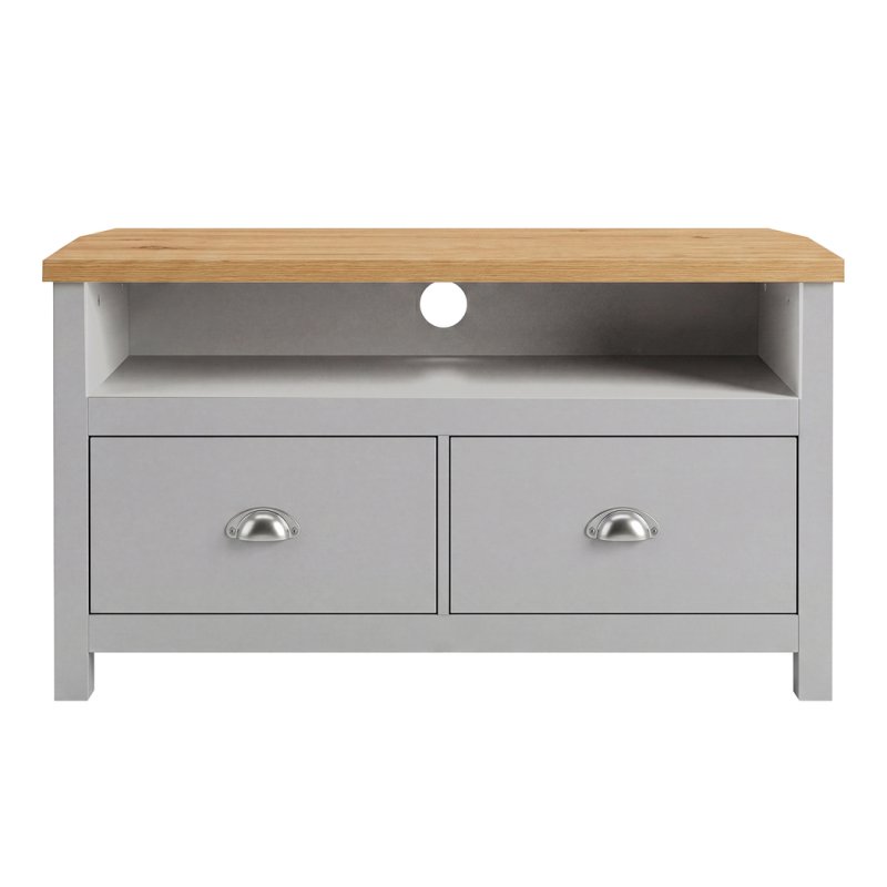 Levede Corner TV Stand Small TV Cabinet with Storage Drawer Entertainment Unit