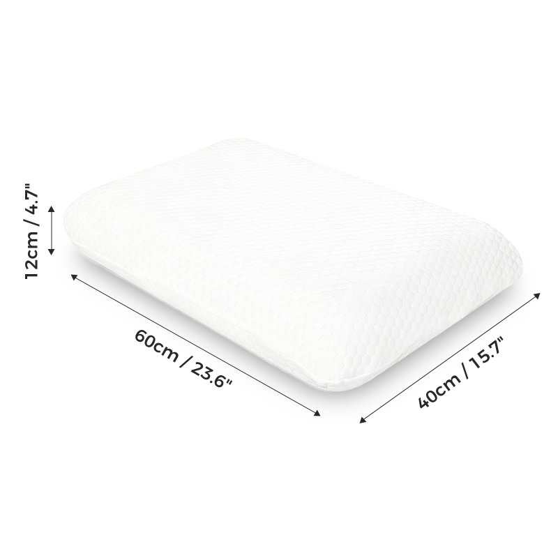 Lavio Ergonomic Memory Foam Pillow for Neck Shoulder Pain Relief Washable 2PC