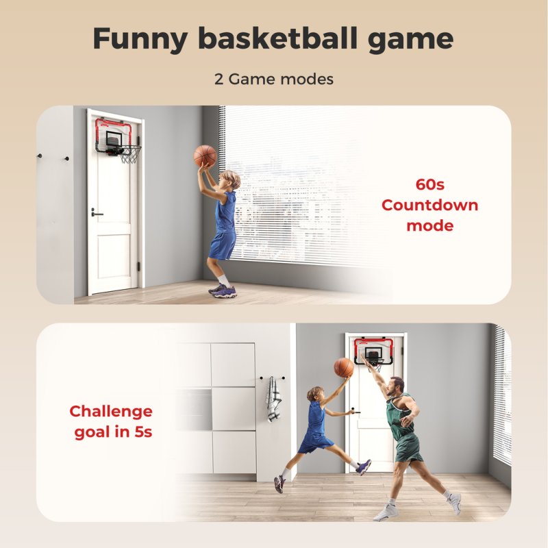 Dekko Basketball Hoop Scoring for Kids With 4 Balls