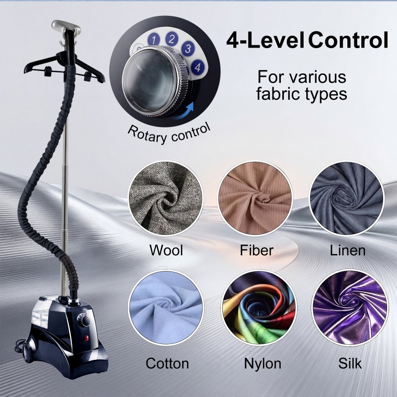 Spector Upright Garment Clothes Steamer 3.3L Vertical Standing Steamer 4 Levels