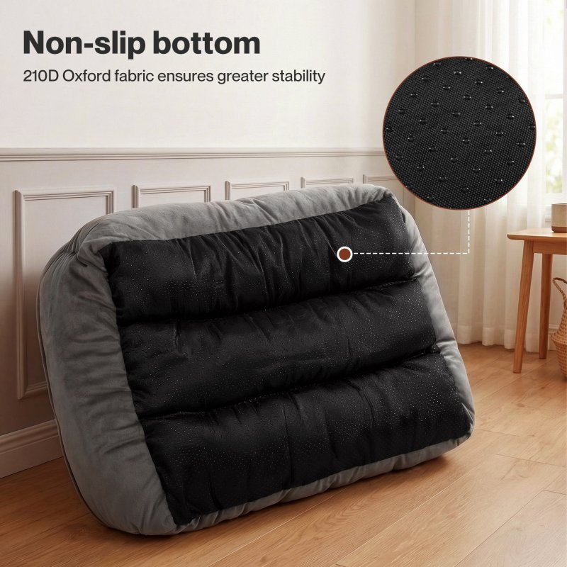 Skylos Orthopedic Dog Bed Large Soft Arctic Velvet Pet Bed Mattress Anti-Slip