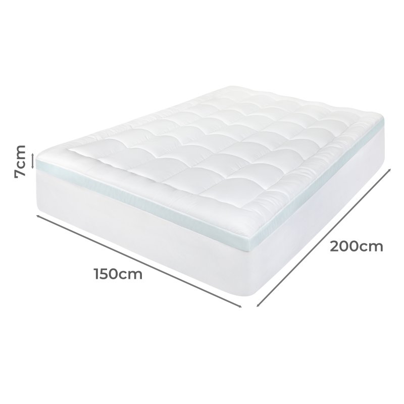 Lavio Quilted Mattress Protector King Thick Cooling Gel Memory Foam Bed Cover