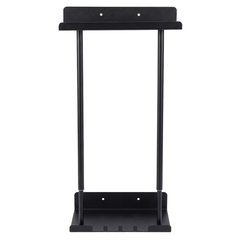 Levede Towel Rack Adjustable No Drilling Towel Holder Storage Wall Mounted Black