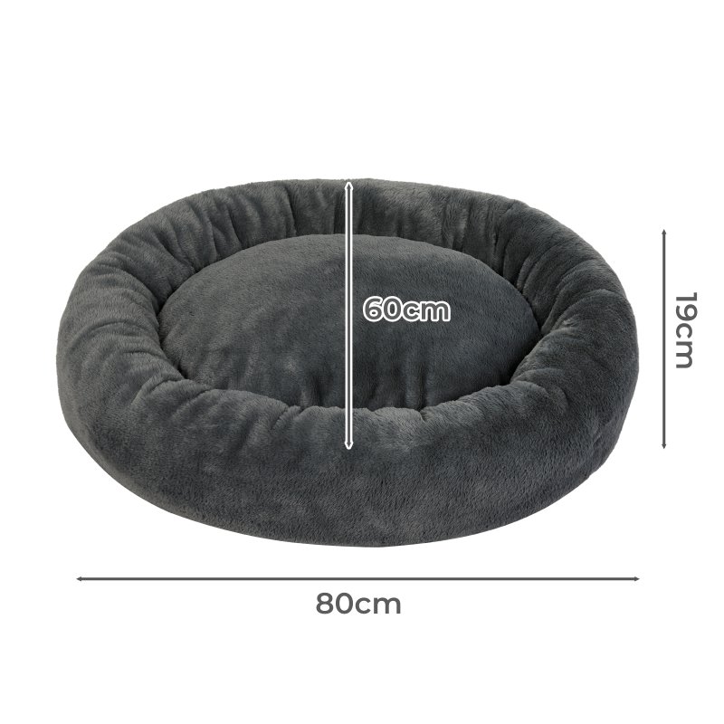 Skylos Dog Bed Donut Soft Large Plush Cat Calming Beds Pet Anti Anxiety Washable