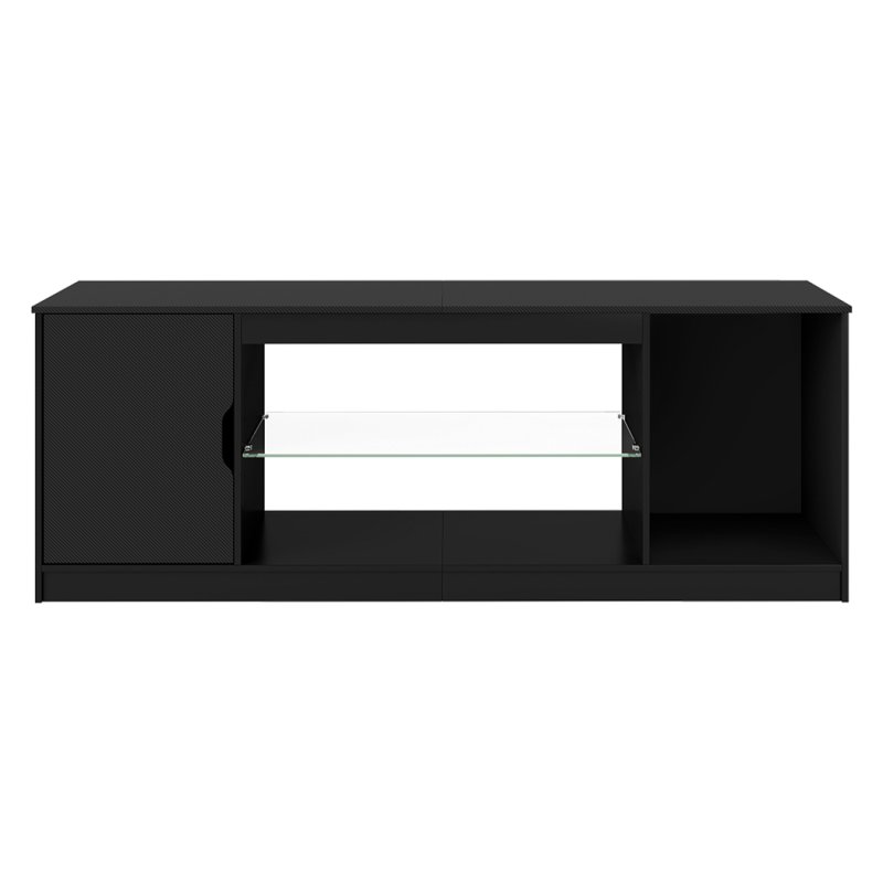 Levede TV Stand Entertainment Unit TV Cabinet Stand Storage with LED 140cm Black