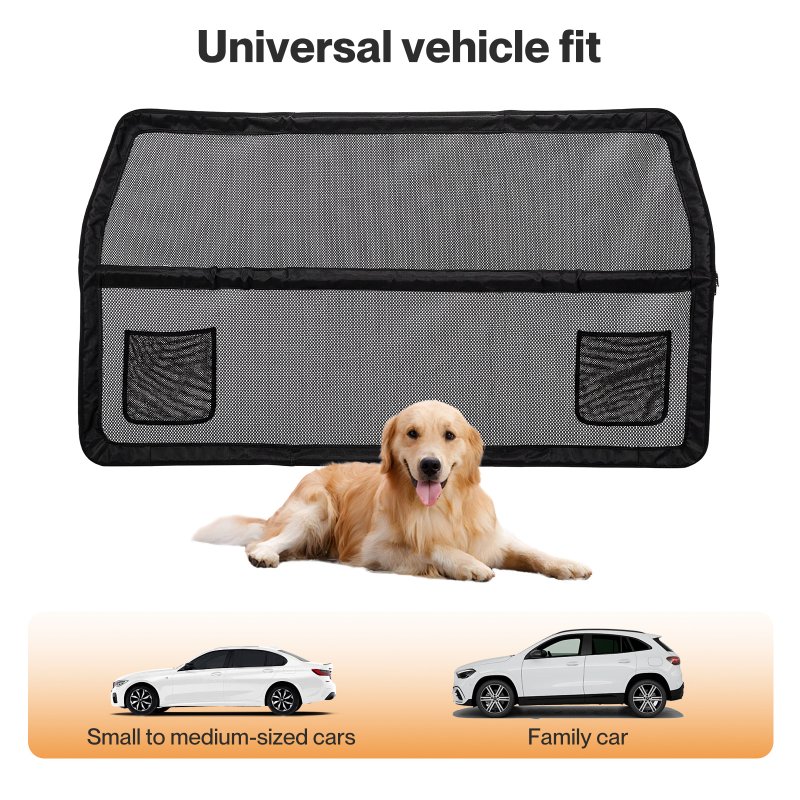 Skylos Dog Car Barrier Net Mesh Dog Guard Safety Car Boot Back Seat Pet Barrier