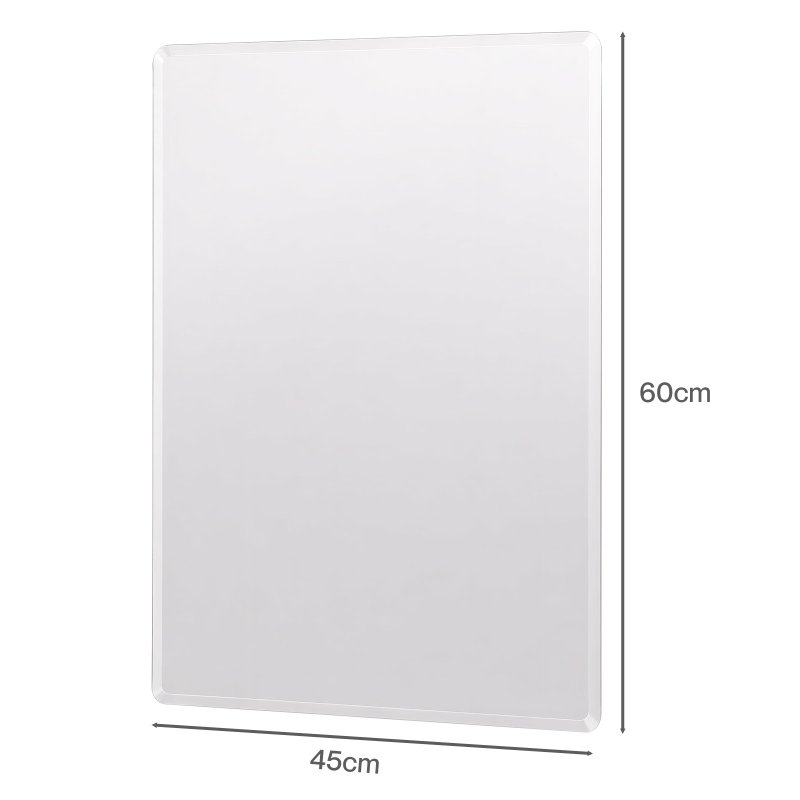 Yezi Wall Mirror Tempered Glass HD Explosion-proof Vanity Bathroom 45x60cm