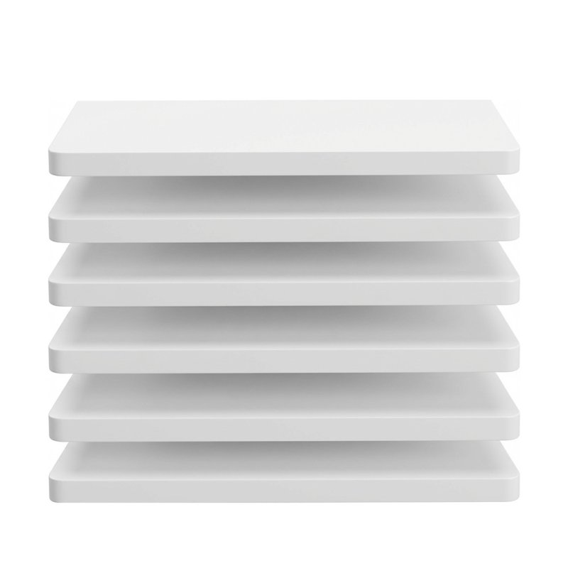 Levede Floating Shelves 6 Pack Modern Wall Shelves White Home and Office