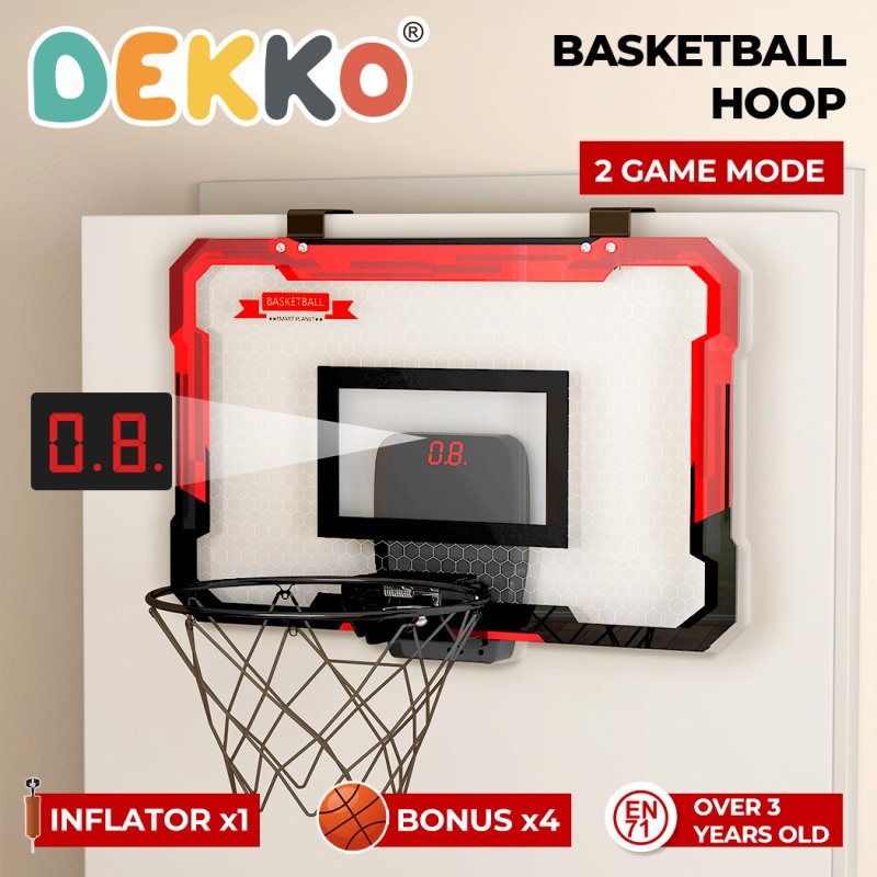 Dekko Basketball Hoop Scoring for Kids With 4 Balls