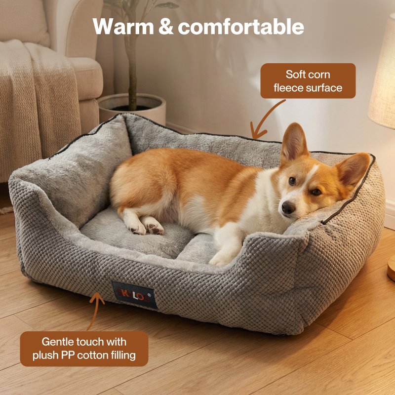 Skylos Extra Large Dog Bed Pet Cave Bed Washable Non Slip Removable Blanket XL