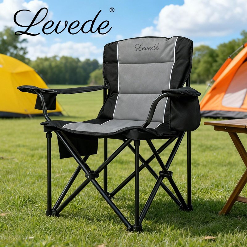 Levede Oversized Folding Camping Chair Portable Outdoor Garden Beach Chair 200KG