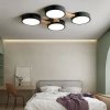 Ceiling LED Lamp Chandelier TOOLIGHT APP527-4C Black + Remote Control 4-light points 4 x 12W 46x65Cm