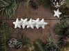 Set of 5 white stars KL-21X21