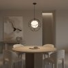 Pendant Lamp TOOLIGHT APP1019-1CP Black 1-light point E27 34x34cm