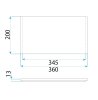 Kitchen Sink Cutting Board Rea P14489 Brown