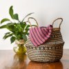 Natural boho-style basket 322177