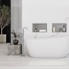 Built-in Stainless Steel Bathroom Shelf 30X45 Brushed Steel