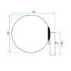 Wall Light Toolight APP950-1W E27 gold