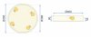 Ceiling Lamp Chandelier TOOLIGHT APP873-C Classic Gold 40cm Round 4-light points E27 40x8Cm